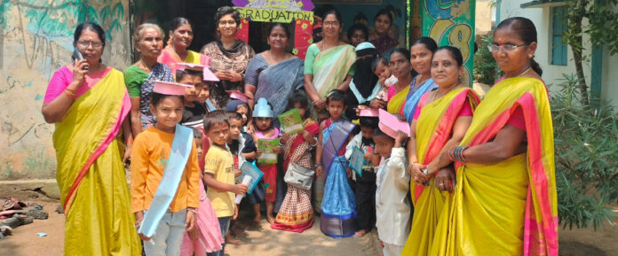 It is a joy to hear words spoken by Anganwadi children.
