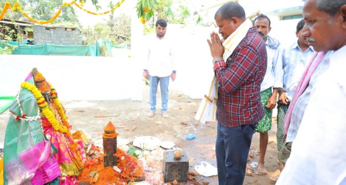 MLA Jare visited the mandal