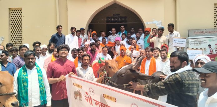 Non-partisan cow worship movement rally