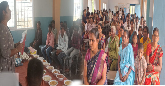 Parents' meeting in tribal hostel