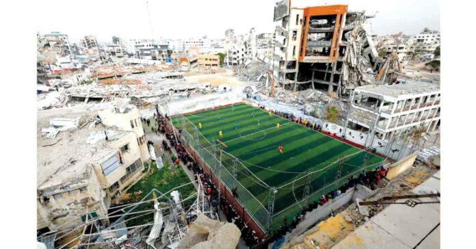 యుద్ధభీతిలో ఓ ఆశ సాకర్