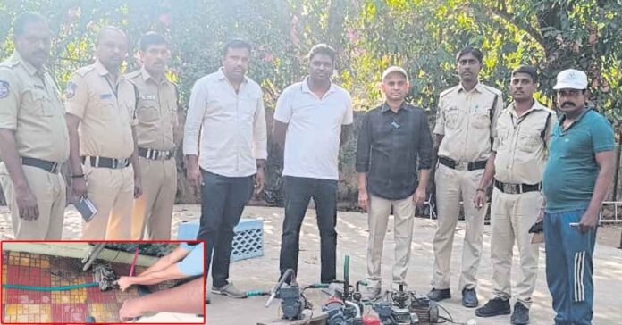 నల్లాలకు అక్రమంగా మోటార్లు