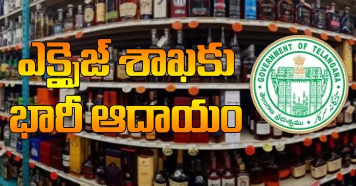 Huge revenue for Telangana Excise Department
