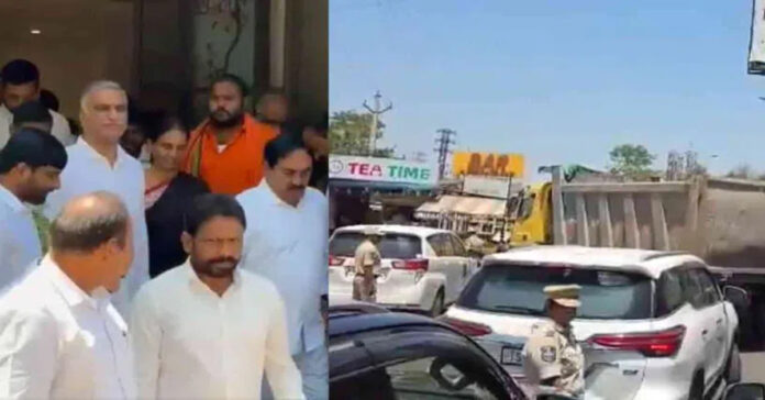 మాజీ మంత్రి హరీశ్రావు అరెస్టు