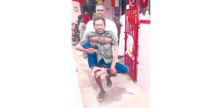 వికలాంగుడైనా.. దృఢ సంకల్పం