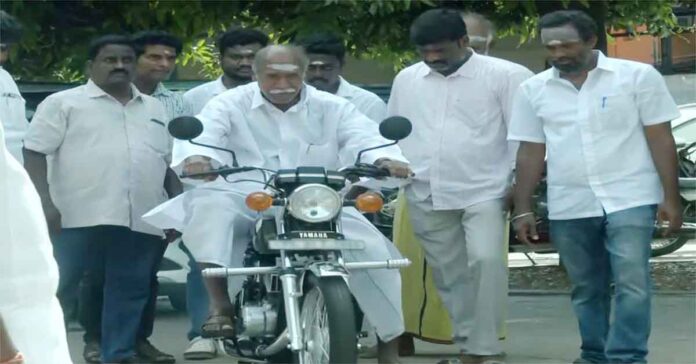 Puducherry CM Rangaswamy's entry is auspicious.