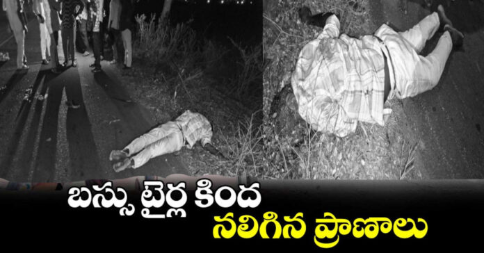 Bus Accident: ప్రమాదవశత్తు బస్సు కిందపడి ప్రయాణికుడు మృతి