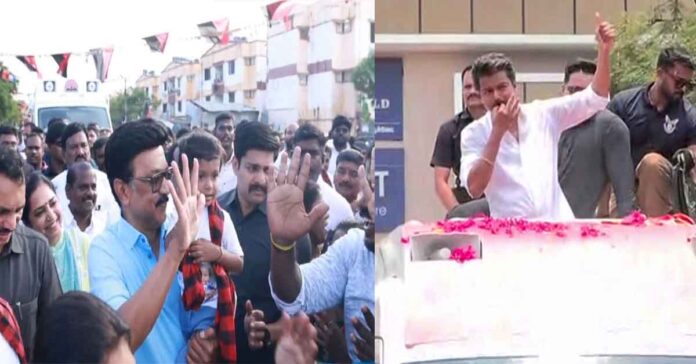 Campaigning in Tamil Nadu..