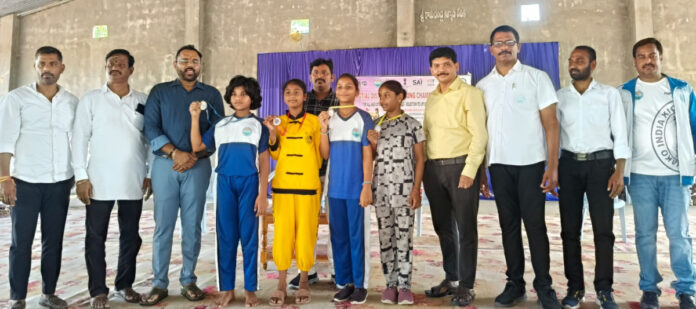 Krishnaveni students excel in district kickboxing