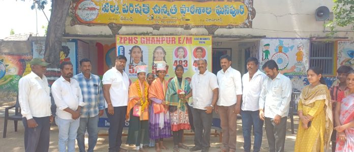 Honors to students who showed talent in class 10