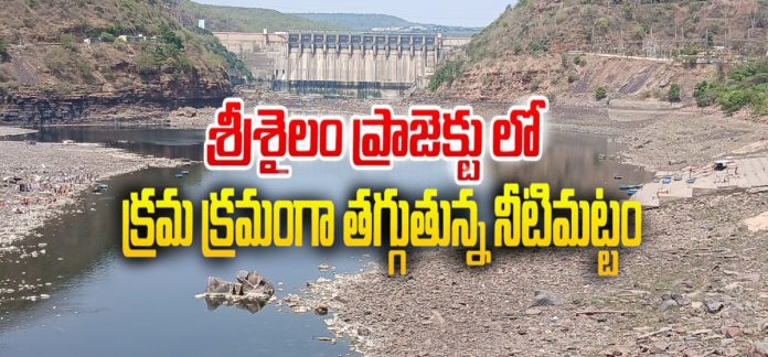అడుగంటుతున్న కృష్ణమ్మ