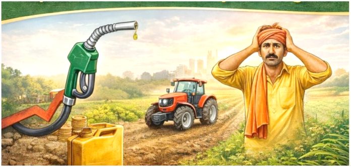 రైతు నెత్తిపై డీజిల్ గుదిబండ