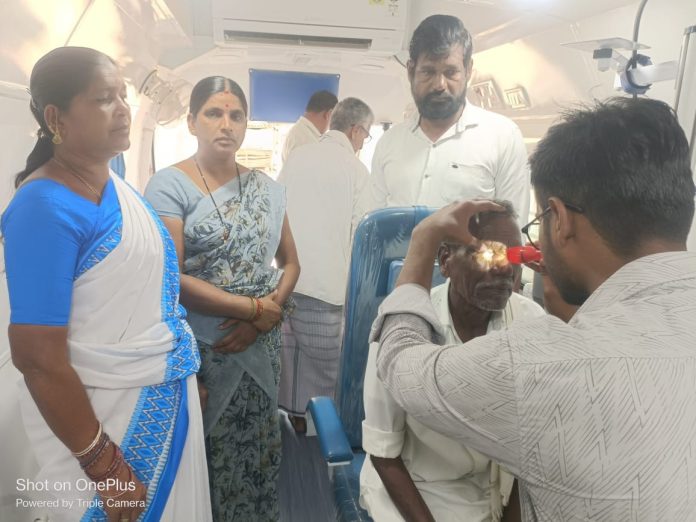 ఉచిత కంటి వైద్య శిబిరంకు స్పందన