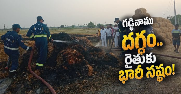 Haystack burned down due to short circuit