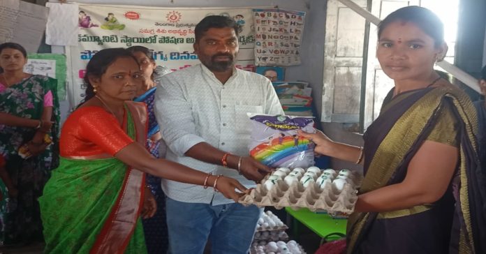 THR distribution in Anganwadi