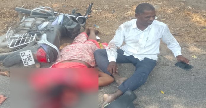 A woman died in a road accident