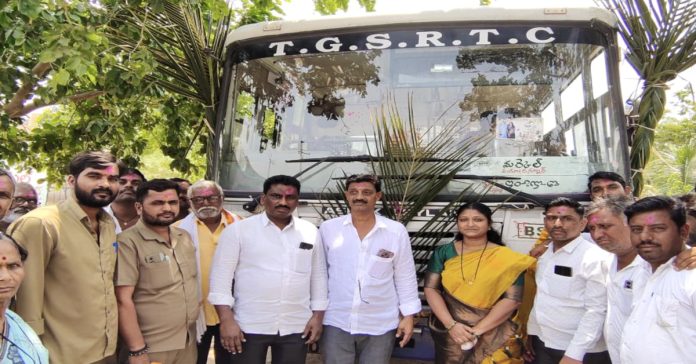 Palle Velugu bus launched for Dhannur village