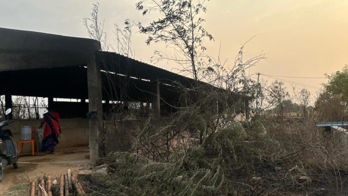 వ్యవసాయ క్షేత్రంలో అగ్నిప్రమాదం..