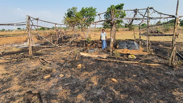 పెద్దకోడూరులో అగ్నిప్రమాదం..