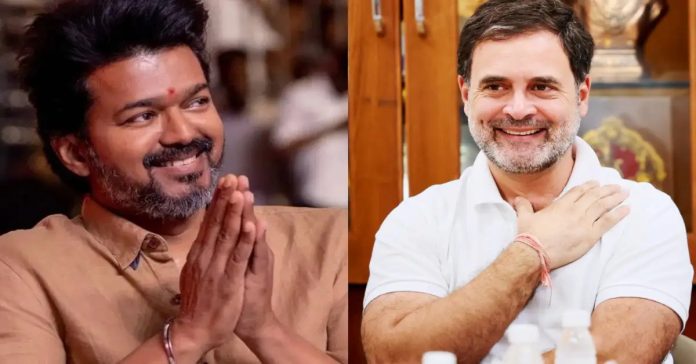 విజయ్ ప్రమాణ స్వీకారానికి రాహుల్ గాంధీ