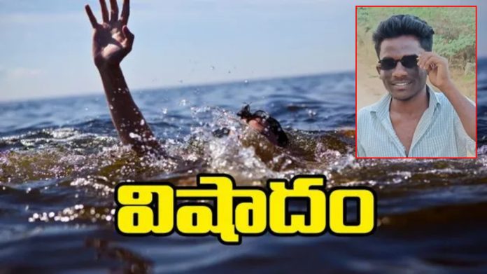 A young man died while swimming.