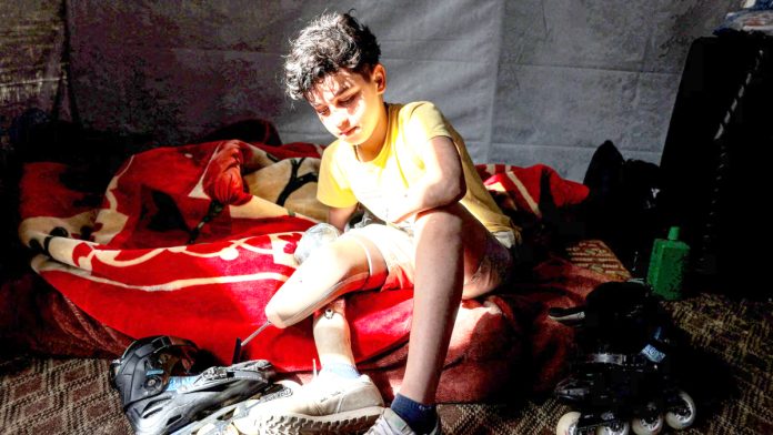 Tears of pain in Gaza