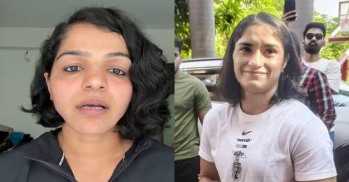 రెజ్లర్ వినేశ్ ఫొగాట్కు మద్దతుగా సాక్షి మాలిక్