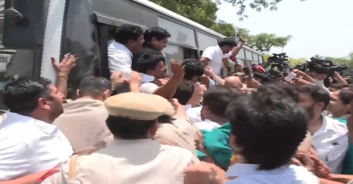 NEET Cancellation: Student Organizations Protest Outside NTA Office