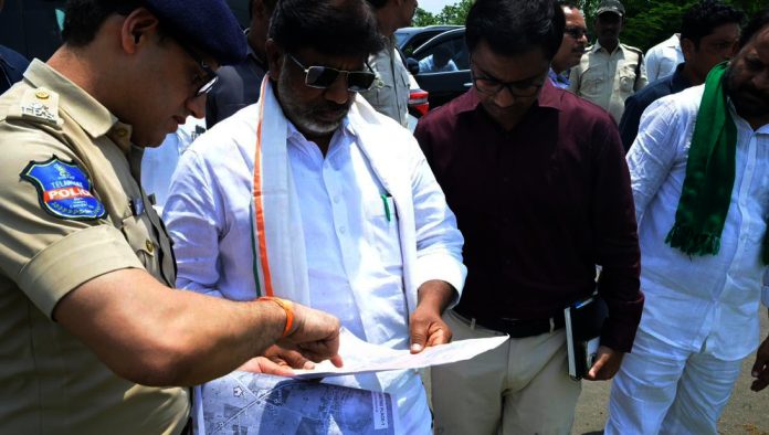 జగన్నాధపురంలో సీఎం సభా ప్రాంగణాన్ని..పరిశీలించిన డిప్యూటీ సీఎం