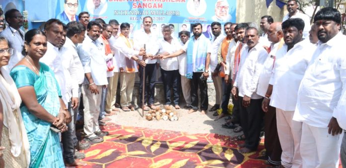 అంబేద్కర్, జగ్జీవన్ రామ్ విగ్రహాల ప్రతిష్ఠకు భూమిపూజ
