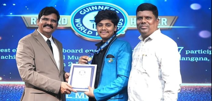 Yashwant Kumar in the Guinness Book of Records