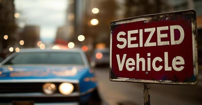 100 vehicles seized