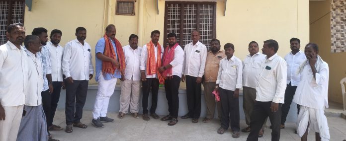 Nomula Chandrasekhar unanimously elected as Congress village unit president.