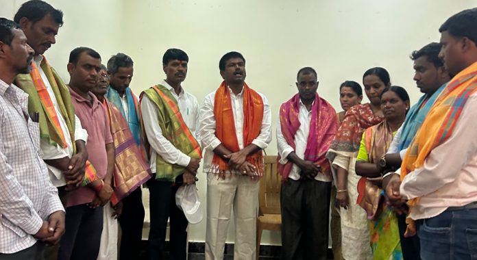 Sarpanch inaugurates new houses
