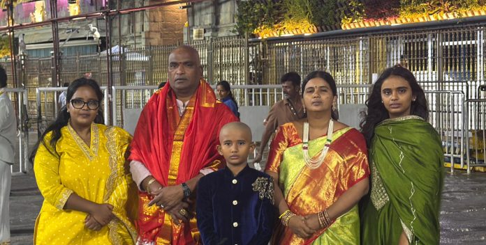 తిరుమల శ్రీవారిని దర్శించుకున్న ప్రభుత్వ విప్, ఎమ్మెల్యే బీర్ల