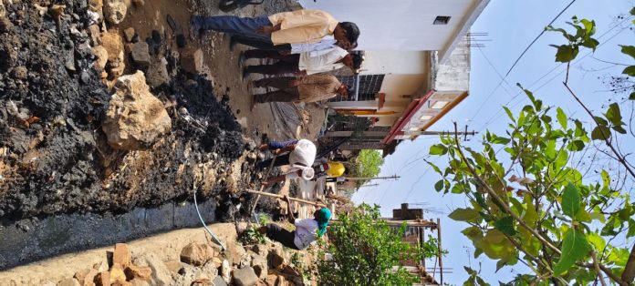 పెద్దగుల్లా తాండాలో శానిటేషన్ పనులు ప్రారంభం