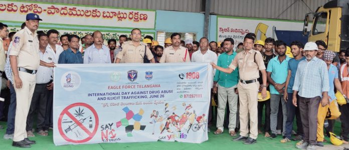 Awareness for drivers in Tadicharla open cast