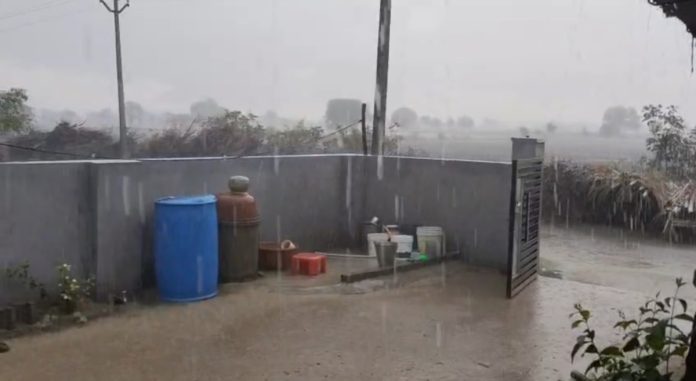 Rains pound villages within the mandal