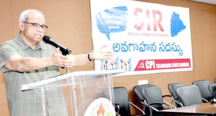 రక్తపాత రహిత రాజకీయ నరమేధమే ‘సర్’