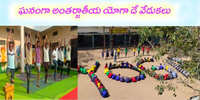 మండలంలో ఘనంగా అంతర్జాతీయ యోగా డే