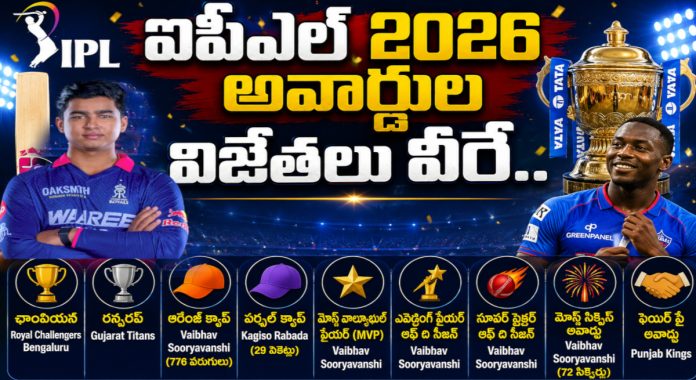 ఐపీఎల్ 2026 అవార్డుల విజేతలు వీరే..