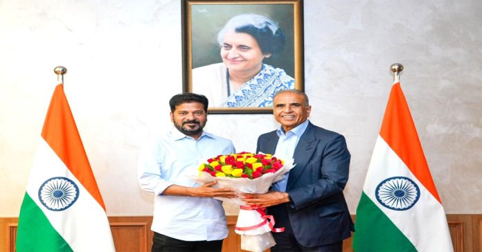 Sunil Bharti Mittal meets CM Revanth Reddy.