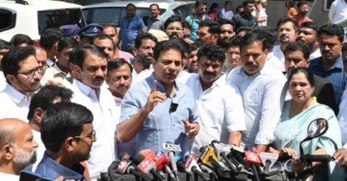 KTR Meets Balka Suman at Chanchalguda Jail