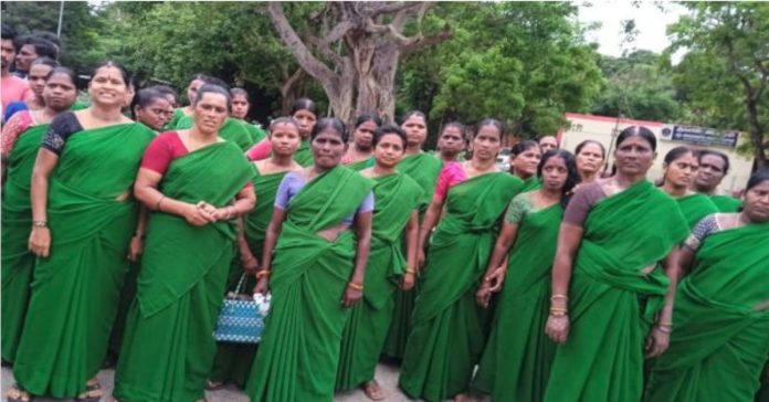 షార్లో కాంట్రాక్ట్ కార్మికుల వేతన వేదనలు