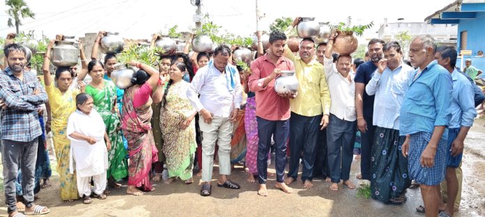 Ritual water offering to village deities