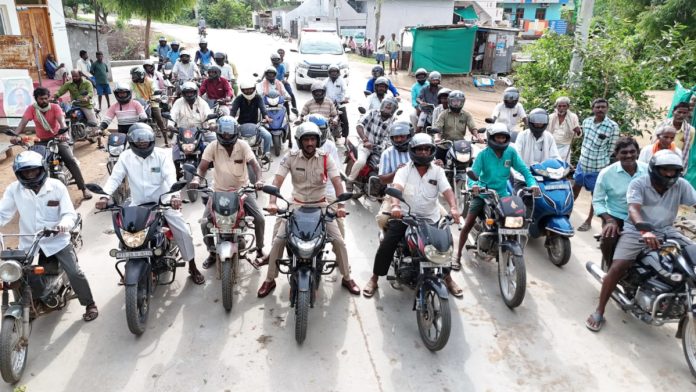 A helmet ensures safety for your life.