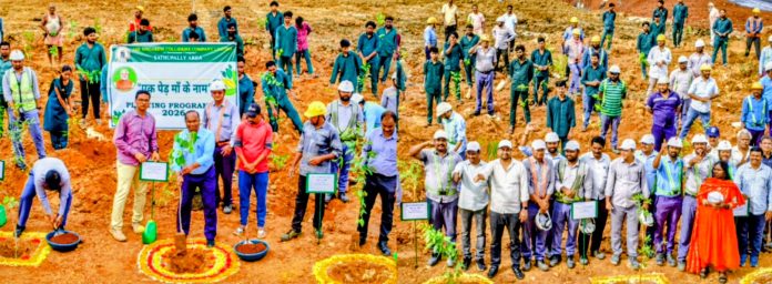 సింగరేణి సత్తుపల్లి ఏరియాలో ఘనంగా ‘మాస్ ప్లాంటేషన్ డ్రైవ్’