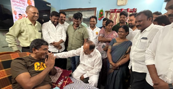 MLA Revuri calls on party leaders.