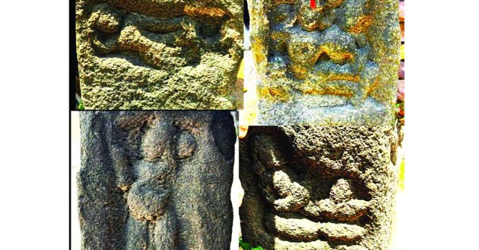 Buddha Parinirvana sculpture at Bhimsari Adilabad district.