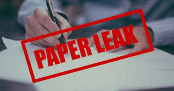 Another question paper leaked in Rajasthan.